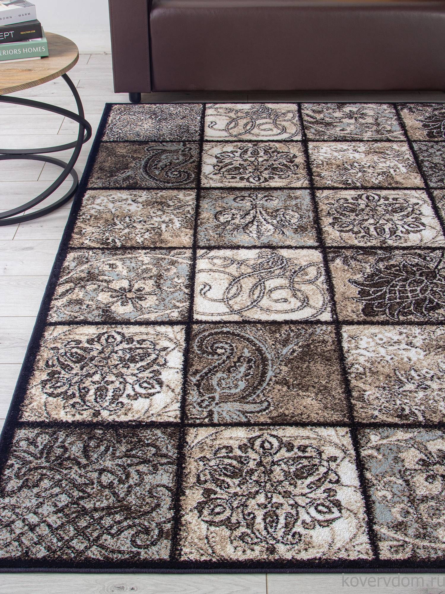 Ковер VALENCIA ДЕЛЮКС D328 BROWN / КОРИЧНЕВЫЙ