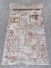 Пушистый ковровая Дорожка PALERMO F284 GRAY-GREEN