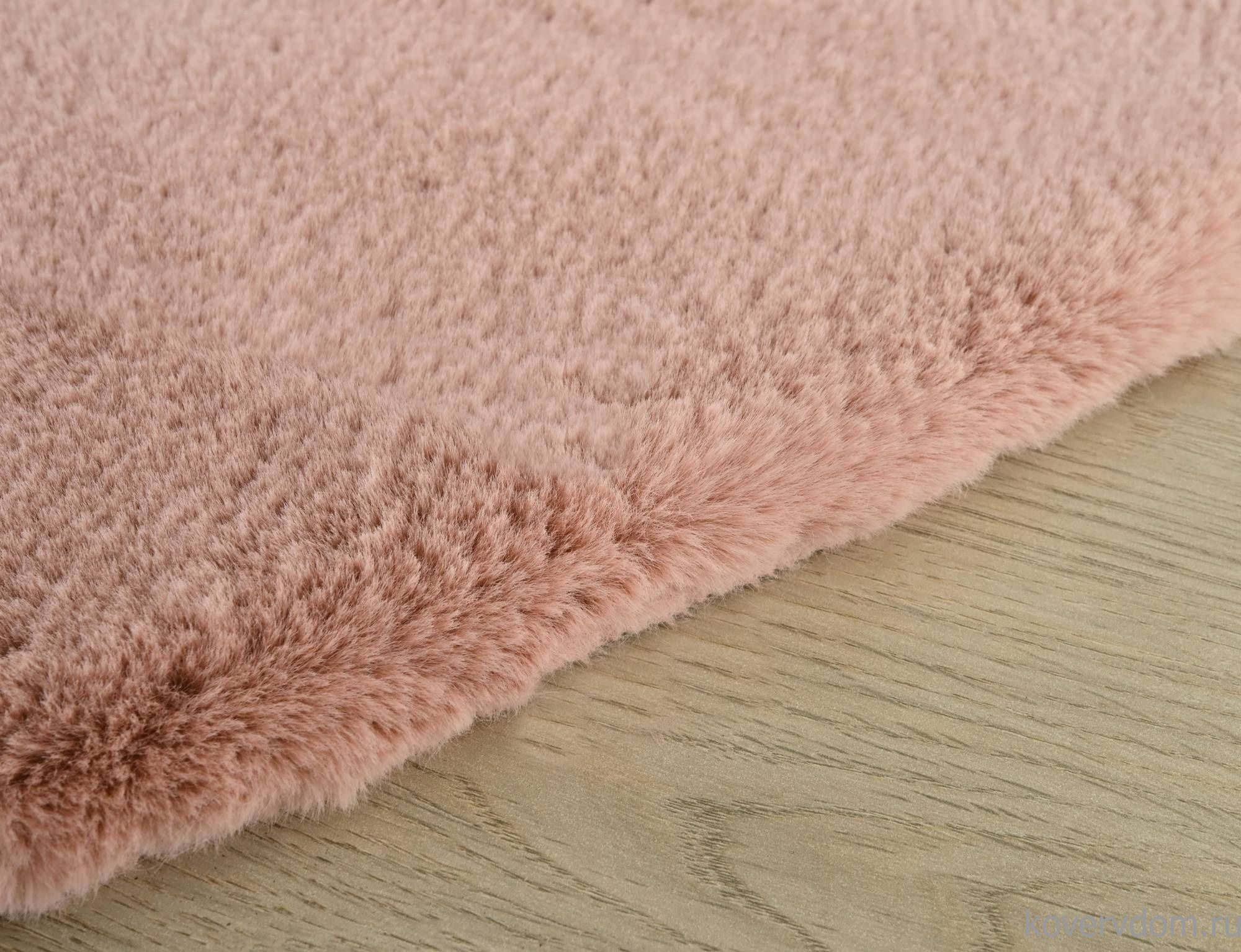Ковер из искусственного меха RABBIT PREMIUM MS1000 PINK Круг