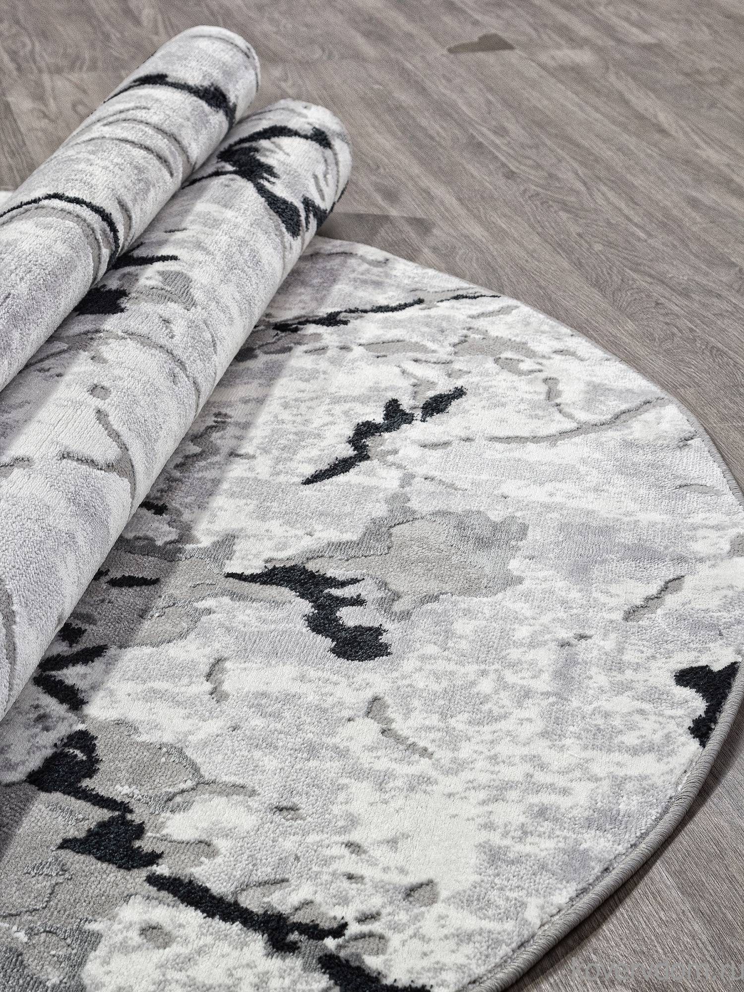 Ковер PALERMO F289 DARK GRAY Овал