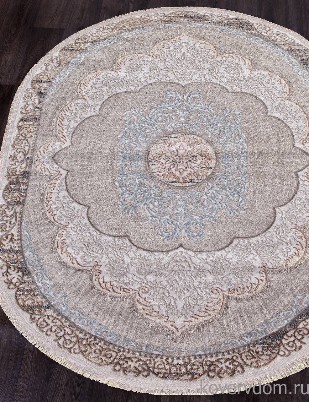 Ковер RODOS 7430B L.BLUE / CREAM Овал