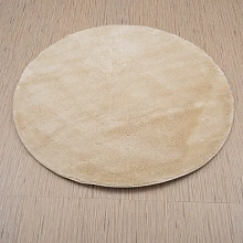 Круглый ковер в спальню из искусственного меха Chic 1000A BEIGE_2000 круг