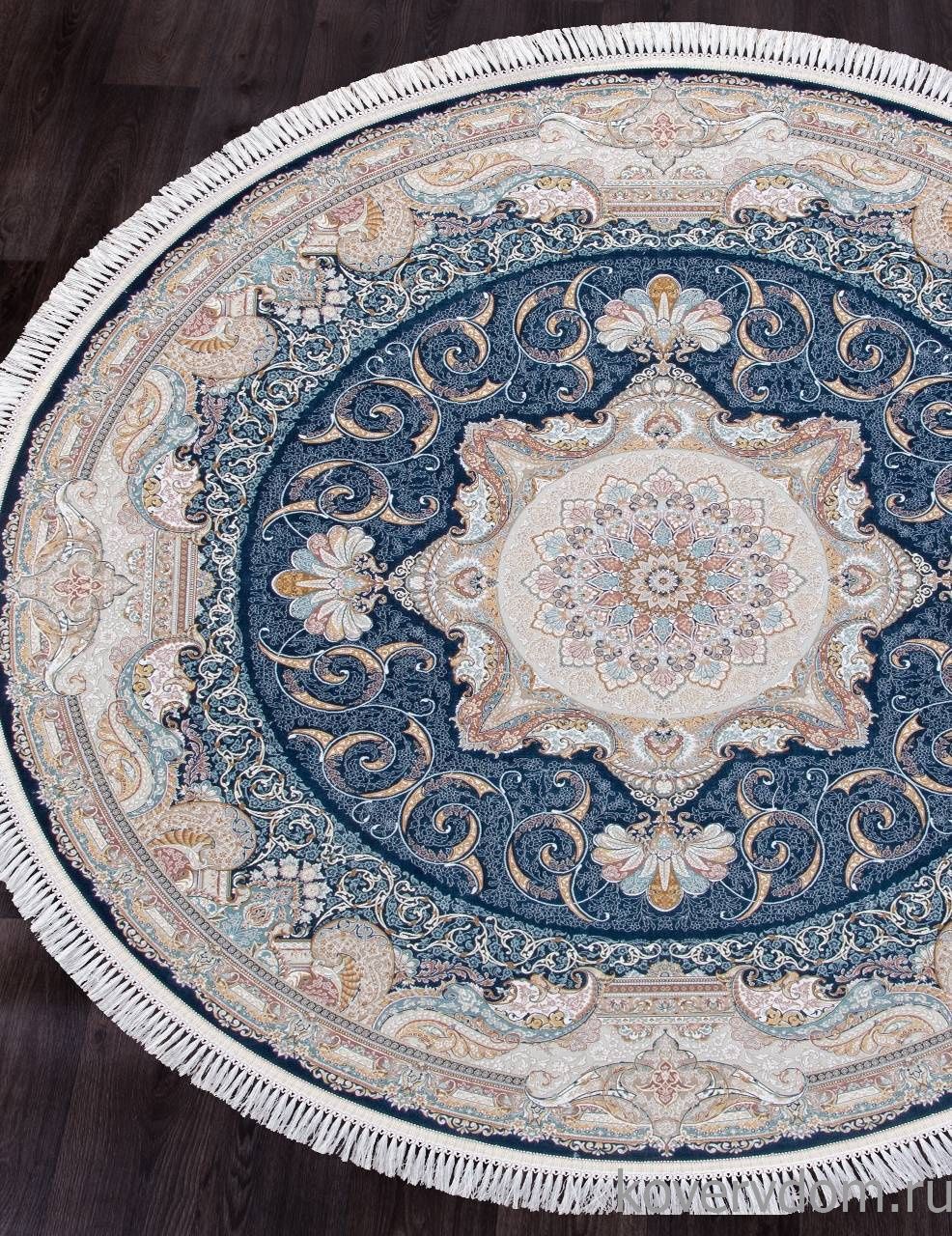 Ковер FARSI 1500 144 DARK BLUE Круг Ковер FARSI 1500 144 DARK BLUE Круг