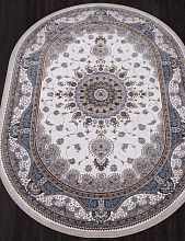 Ковер Ercaplan CASABLANKA 9733A WHITE / WHITE Овал