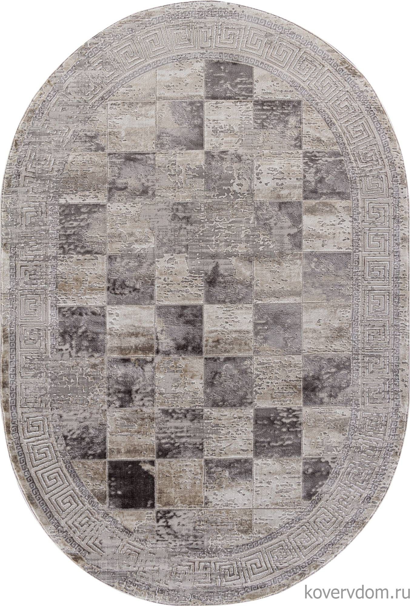 Ковер LUCCI P0411 L.GRAY / PLY A.GRI COKME Овал