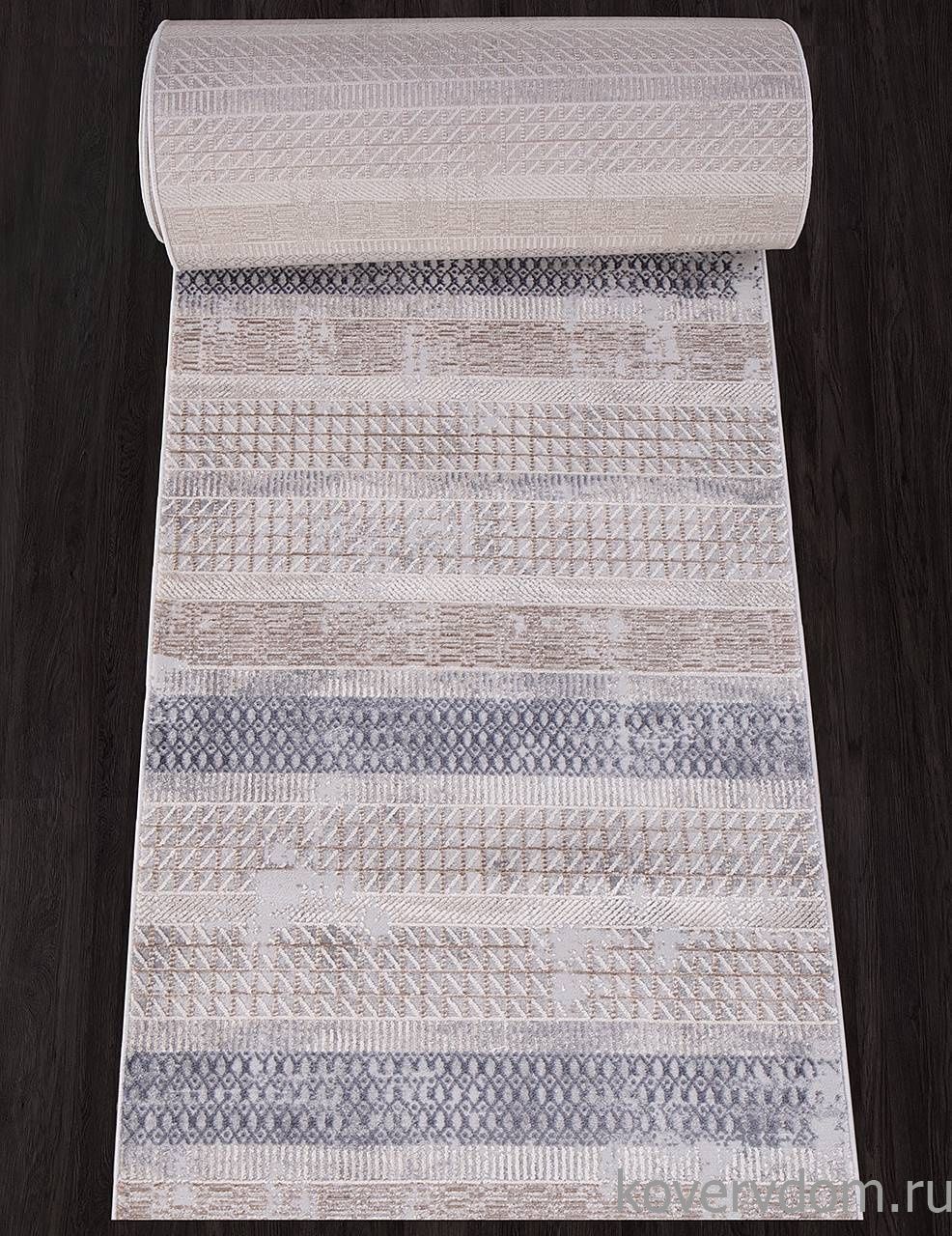 Ковровая Дорожка TOKIO 21000A CREAM / GREY Ковровая Дорожка TOKIO 21000A CREAM / GREY