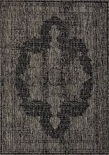 Легкий ковер-циновка KAIR-A S129 BLACK-GRAY