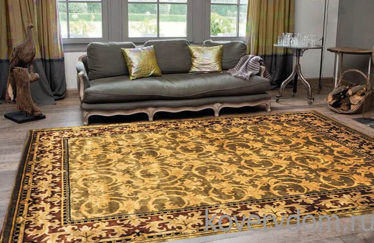 Ковер ручной работы 100% шерсть Indonepal-04 Red Gold  Ковер ручной работы 100% шерсть Indonepal-04 Red Gold