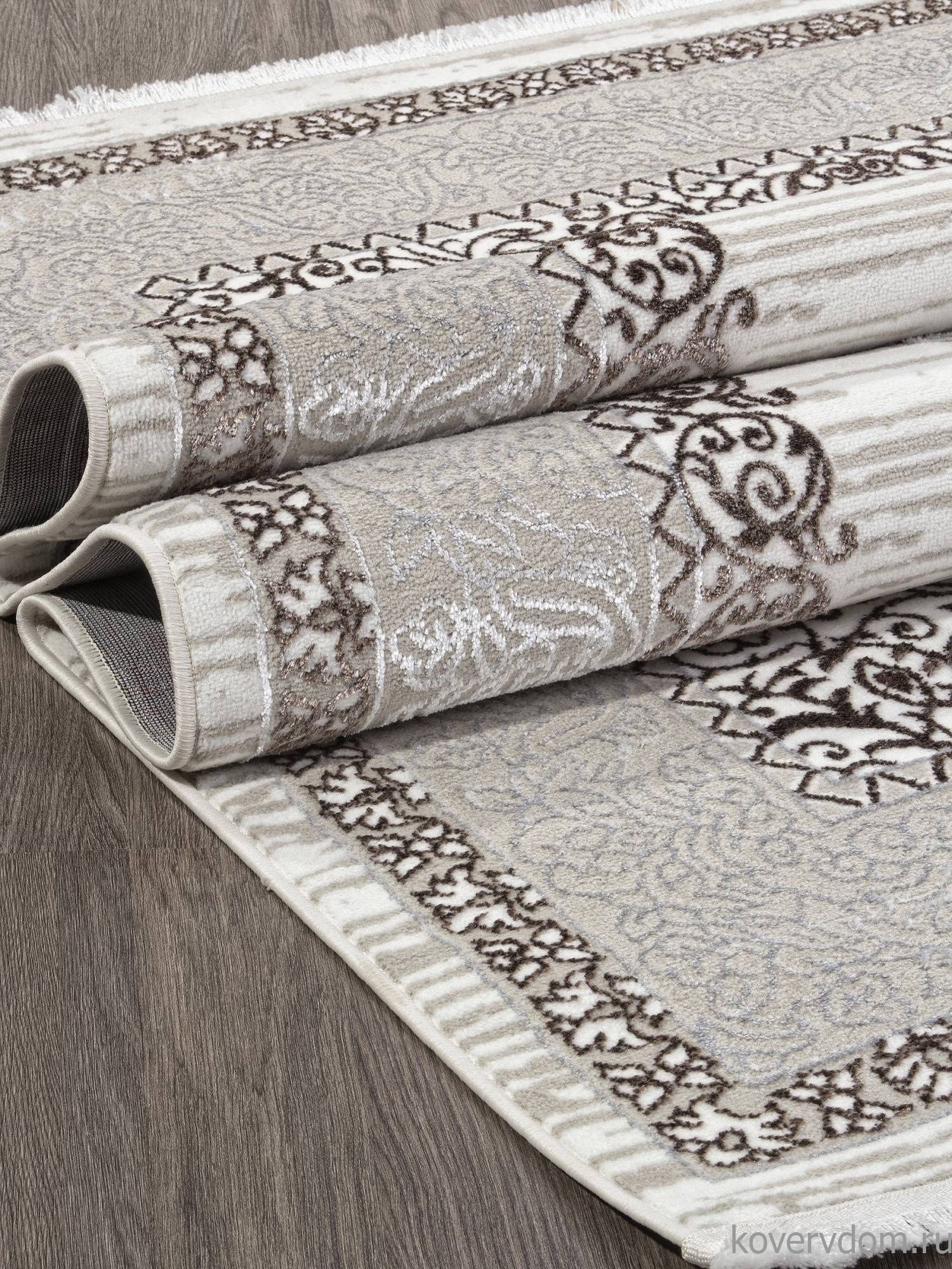 Ковер ALFANI Q012A BROWN FDY/CREAM SHRINK Ковер ALFANI Q012A BROWN FDY/CREAM SHRINK