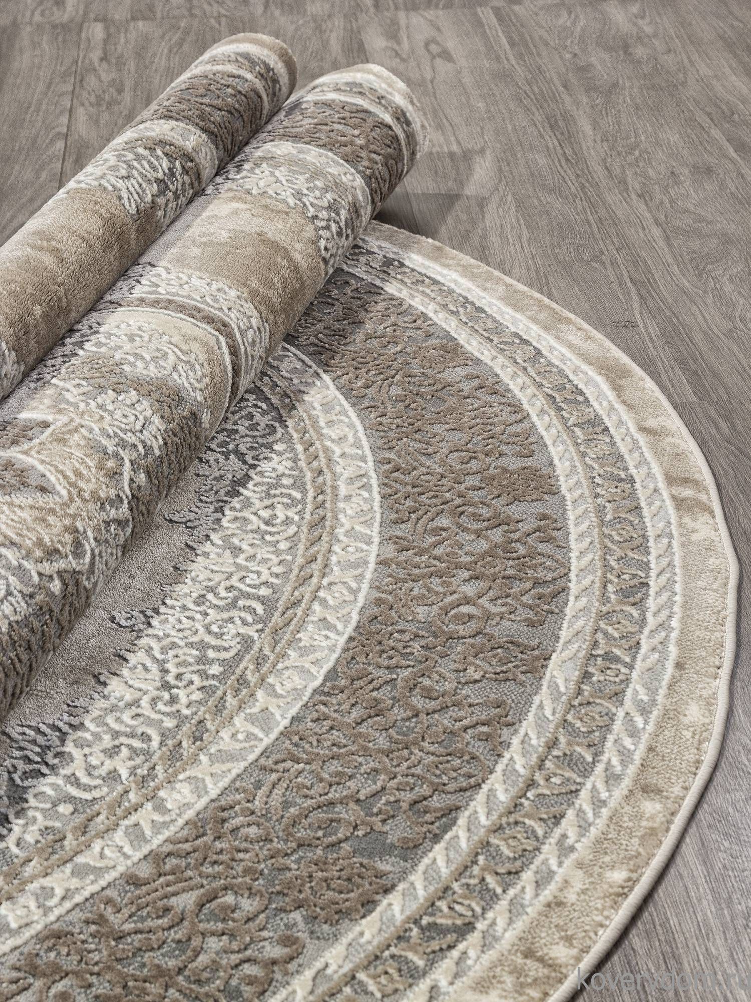 Ковер ARMINA 04037C GREY / BROWN Круг Ковер ARMINA 04037C GREY / BROWN Круг