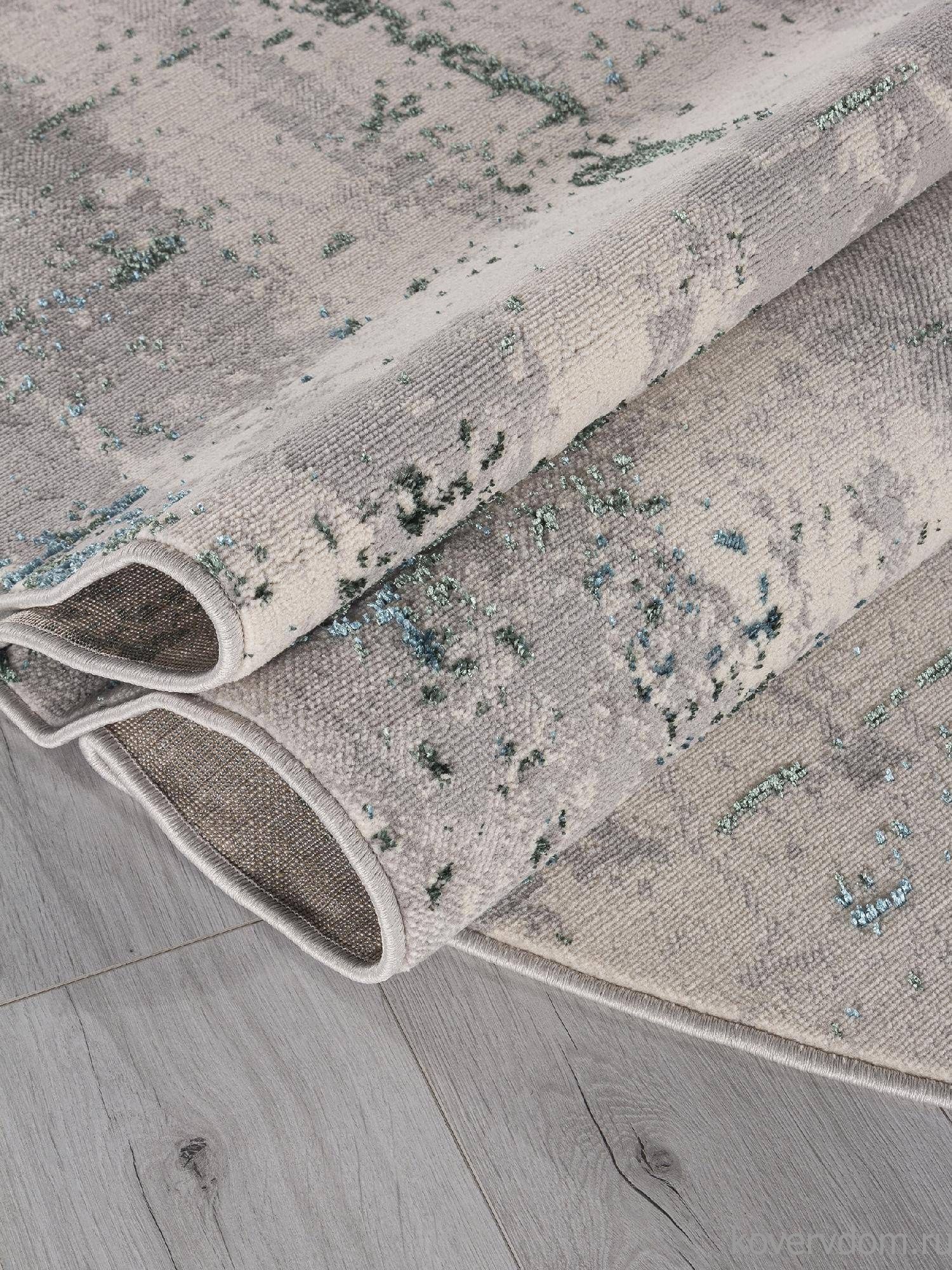 Ковер LIMAN-A F169 CREAM-D.GREEN Овал