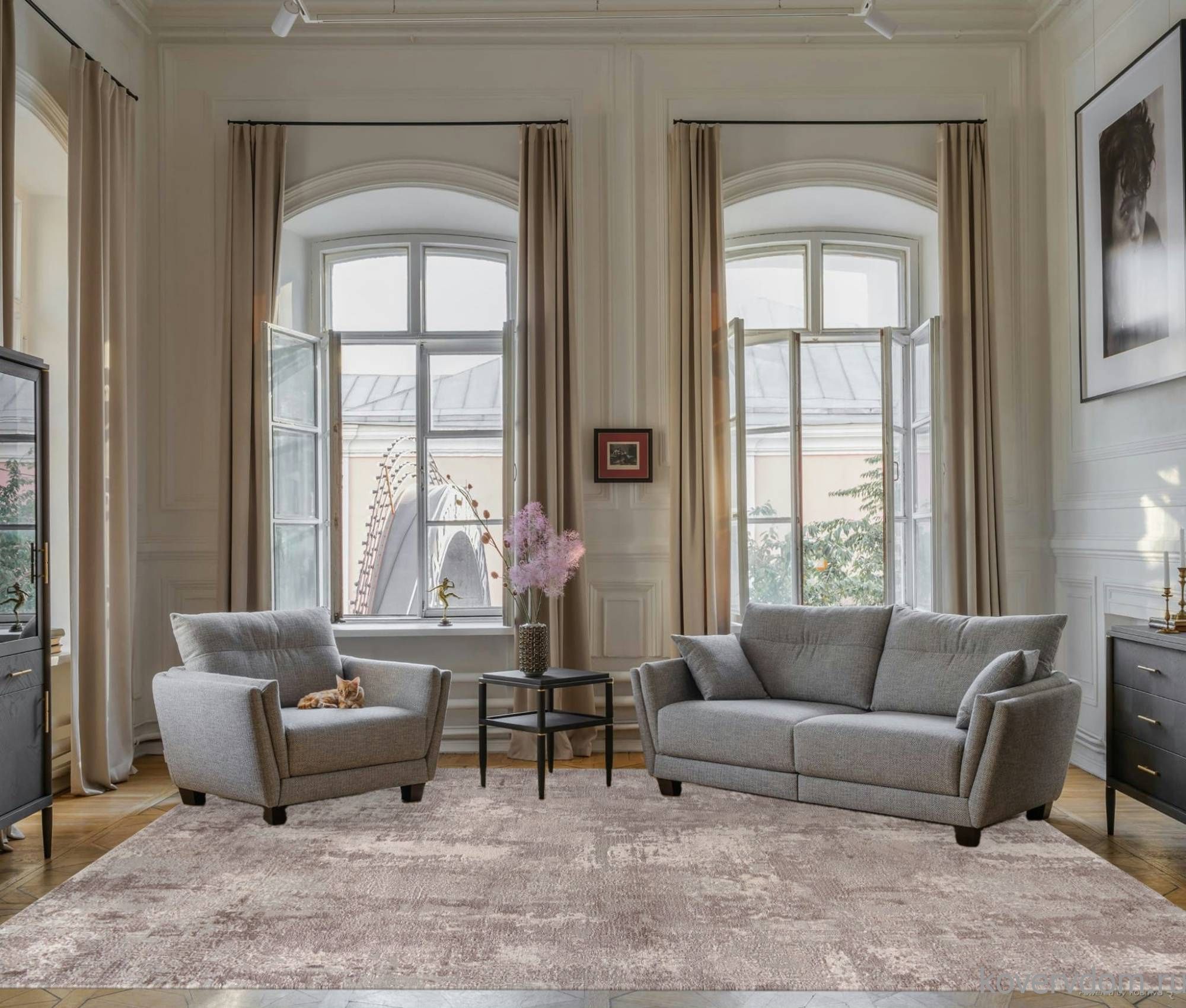 Ковер BRAND 38871 780 BEIGE / GREY